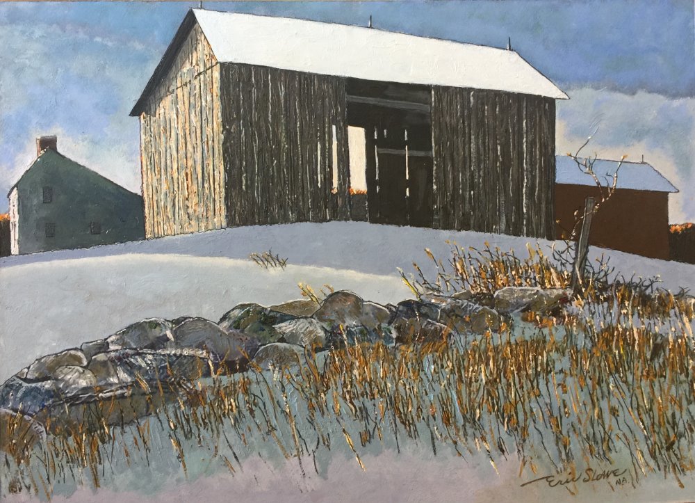 Eric Sloane Painting Title: Hill Farm Winter, 76'