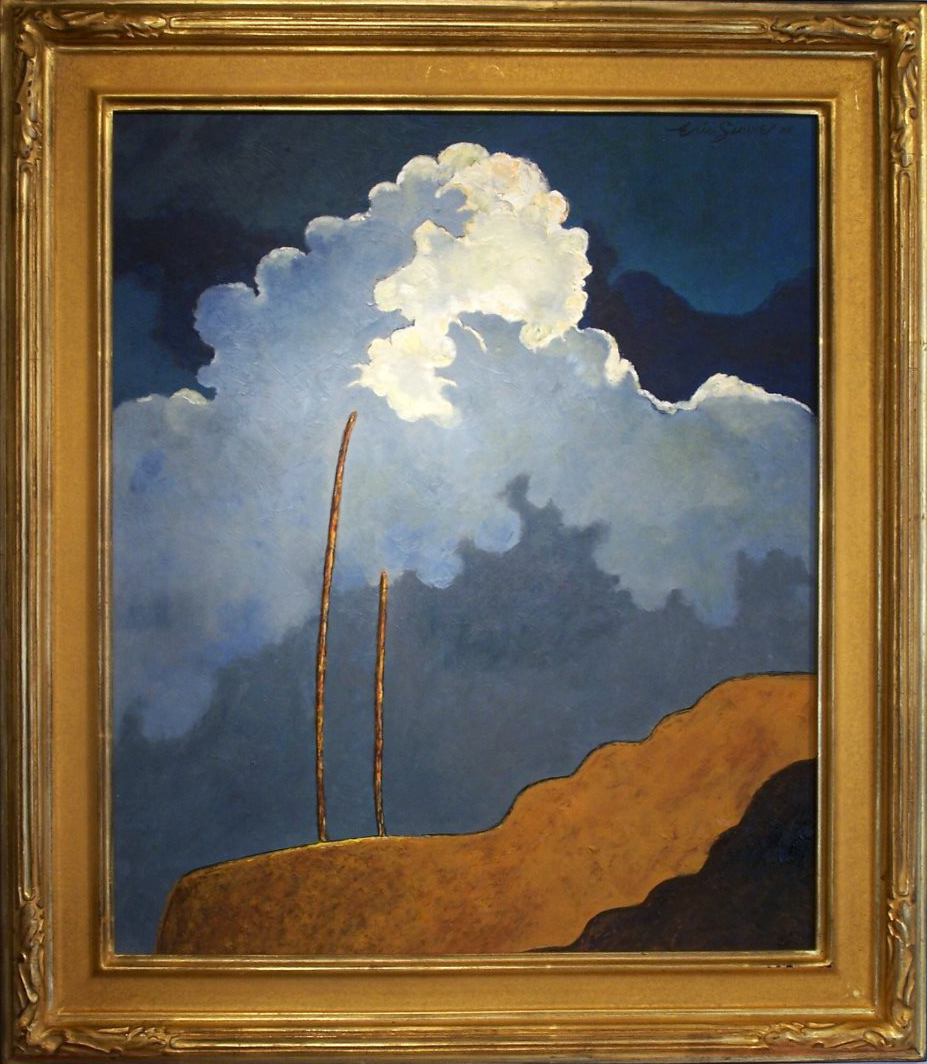Eric Sloane Painting Title: Kiva Poles, 1980