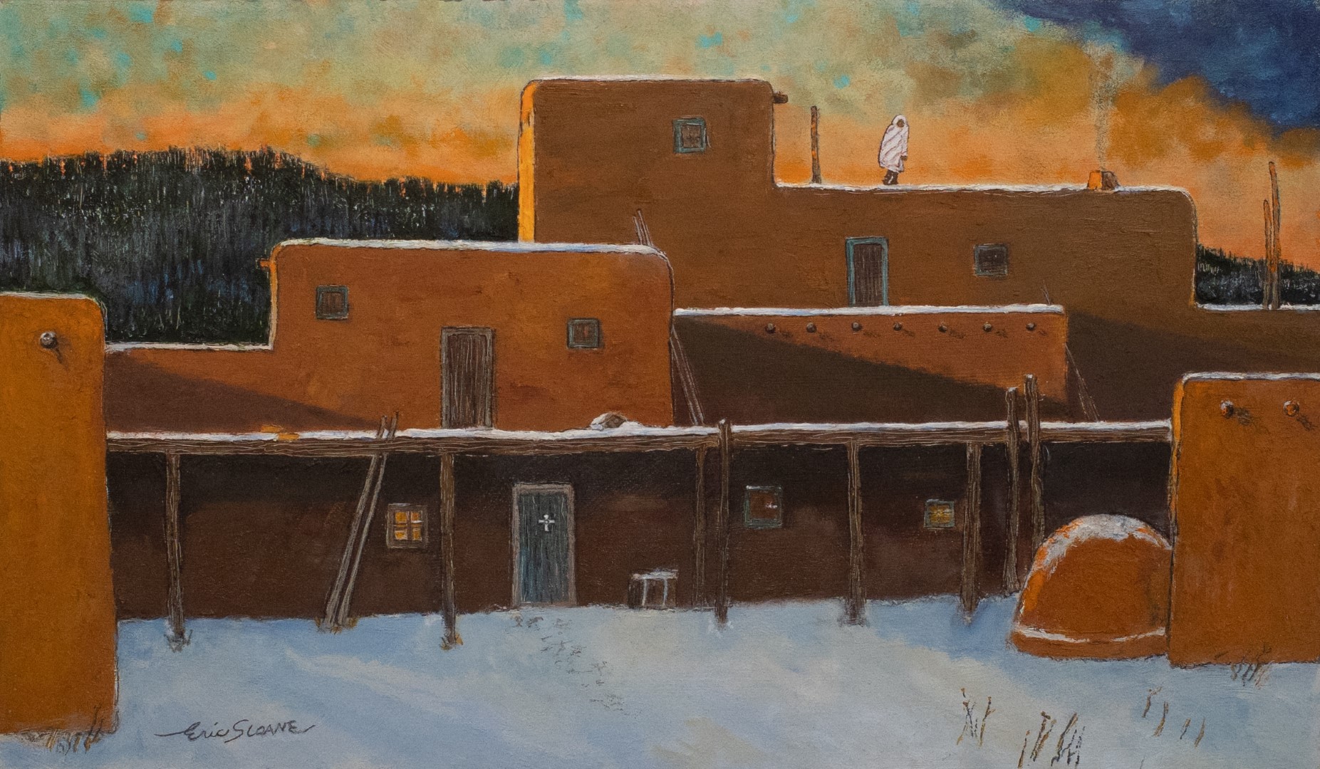 Eric Sloane Painting Title: November Cirrus Morning
