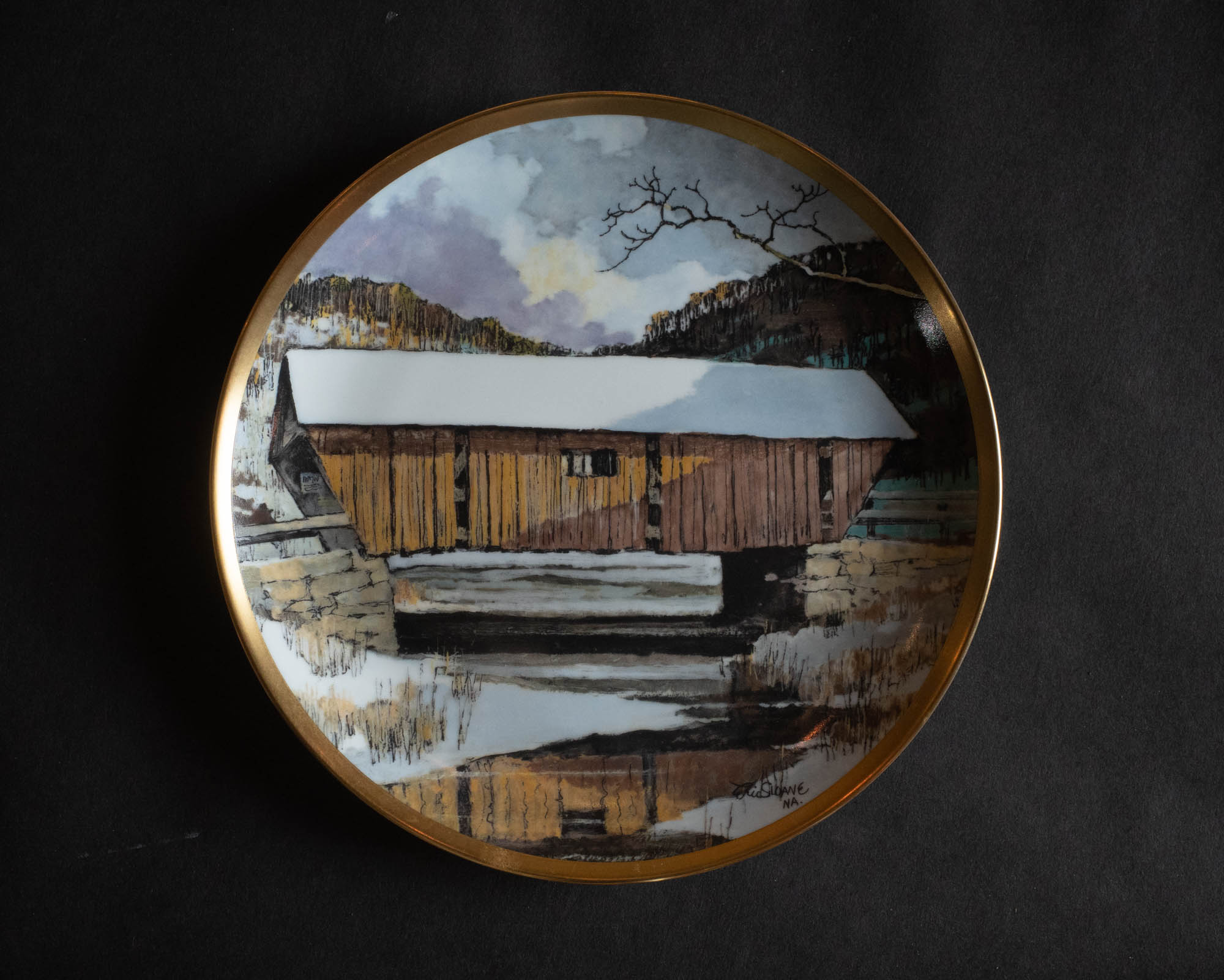 Eric Sloane Painting Title: Winter Bridge